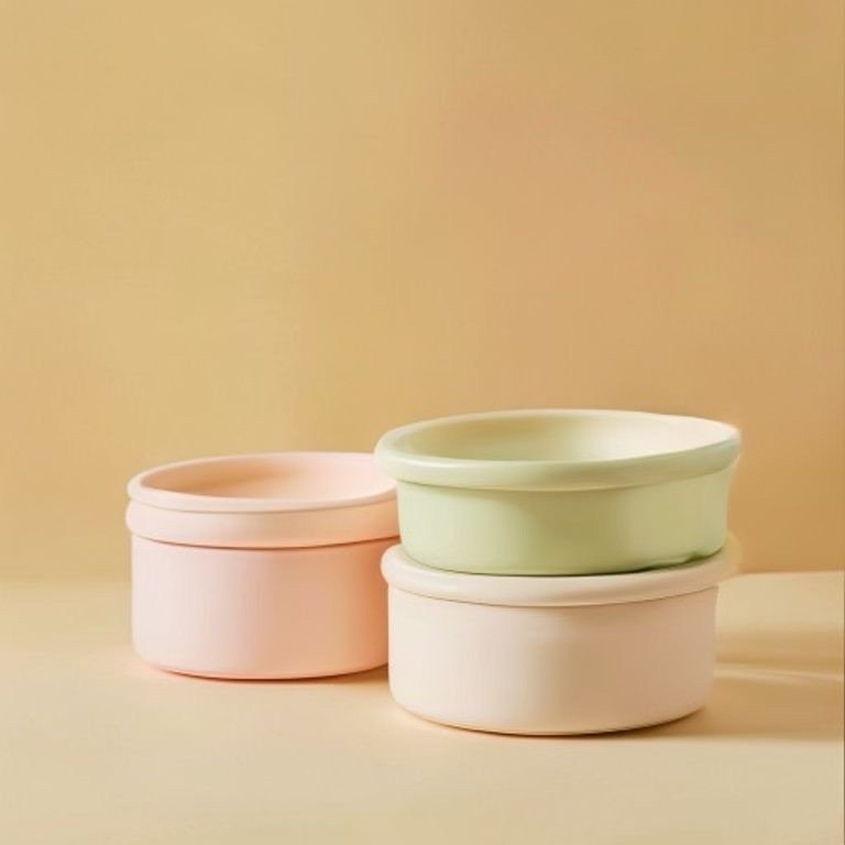 Dot Nesting Stools — Set of 3, Pastel Mix