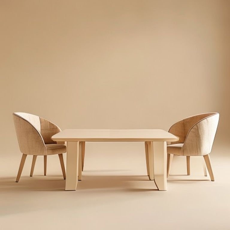 Family Dining Set — Mesa Table + 4 Marina Chairs