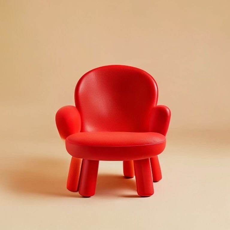 Gully Kids Chair — Tomato Red