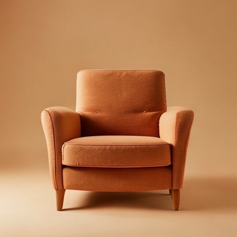 Marina Mid-Back Armchair — Season Rust
