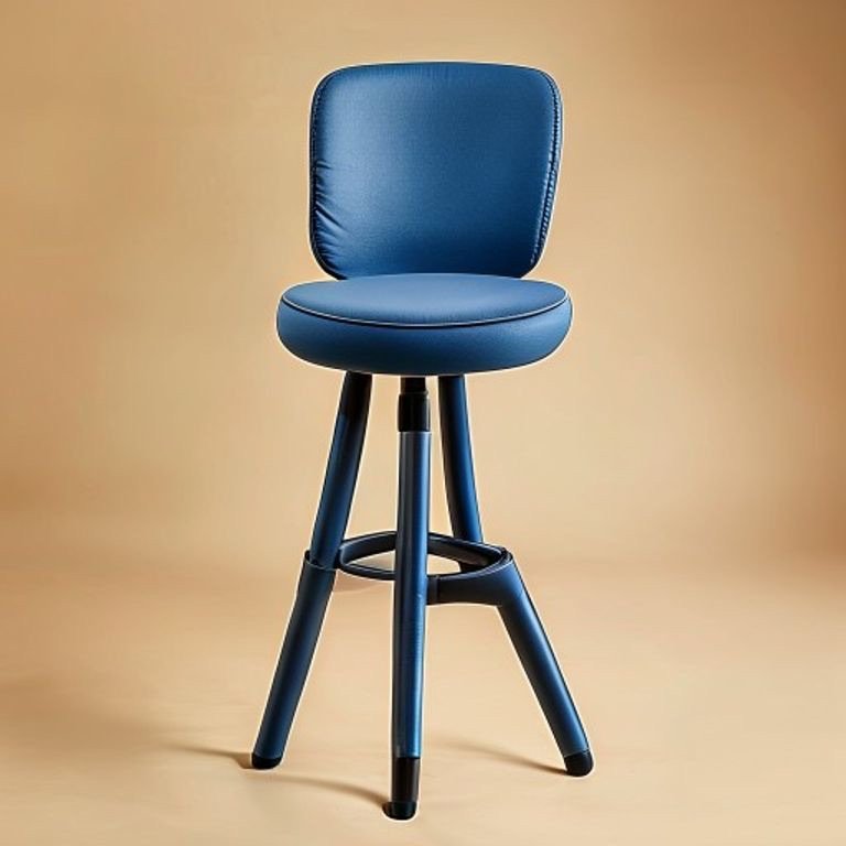 Spin Adjustable Stool — Ink Blue