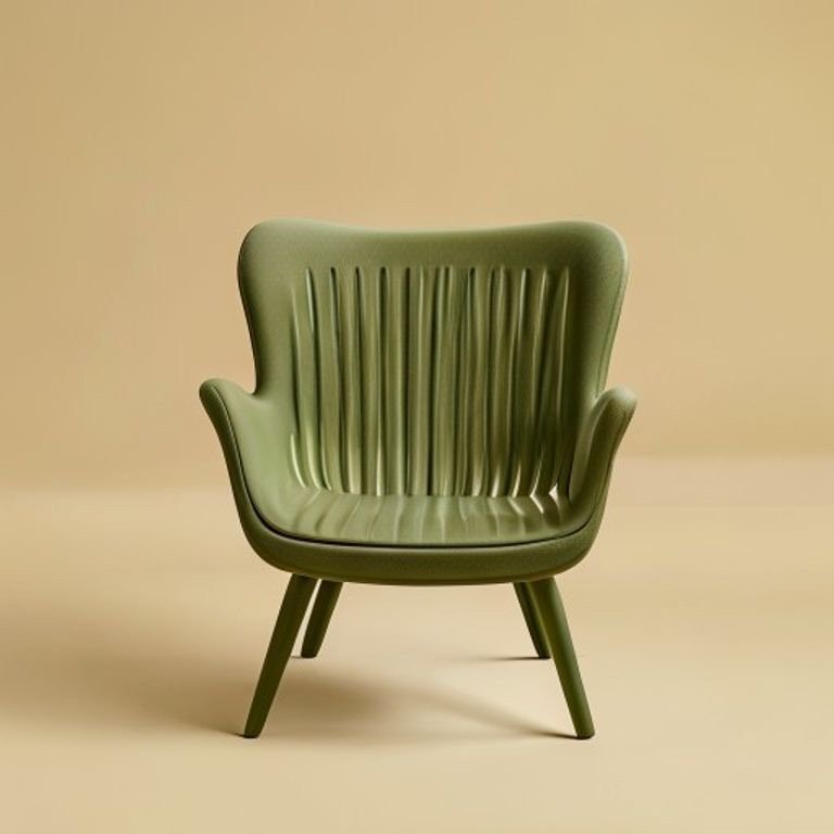 Verve Slat-Back Chair — Olive